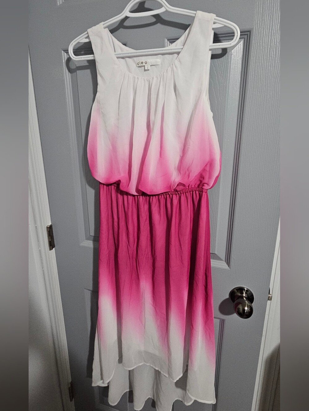 Cleo Pink Ombre Sleeveless Maxi Dress